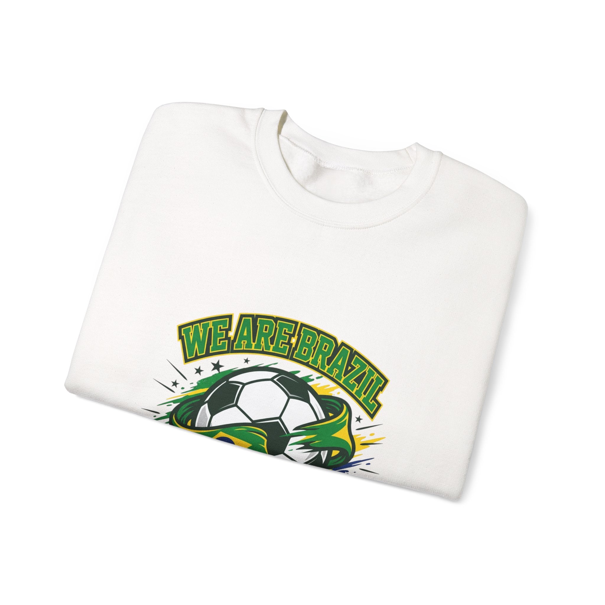 We Are Brazil Soccer Crewneck, Country Pride, Retro Soccer Championship Season