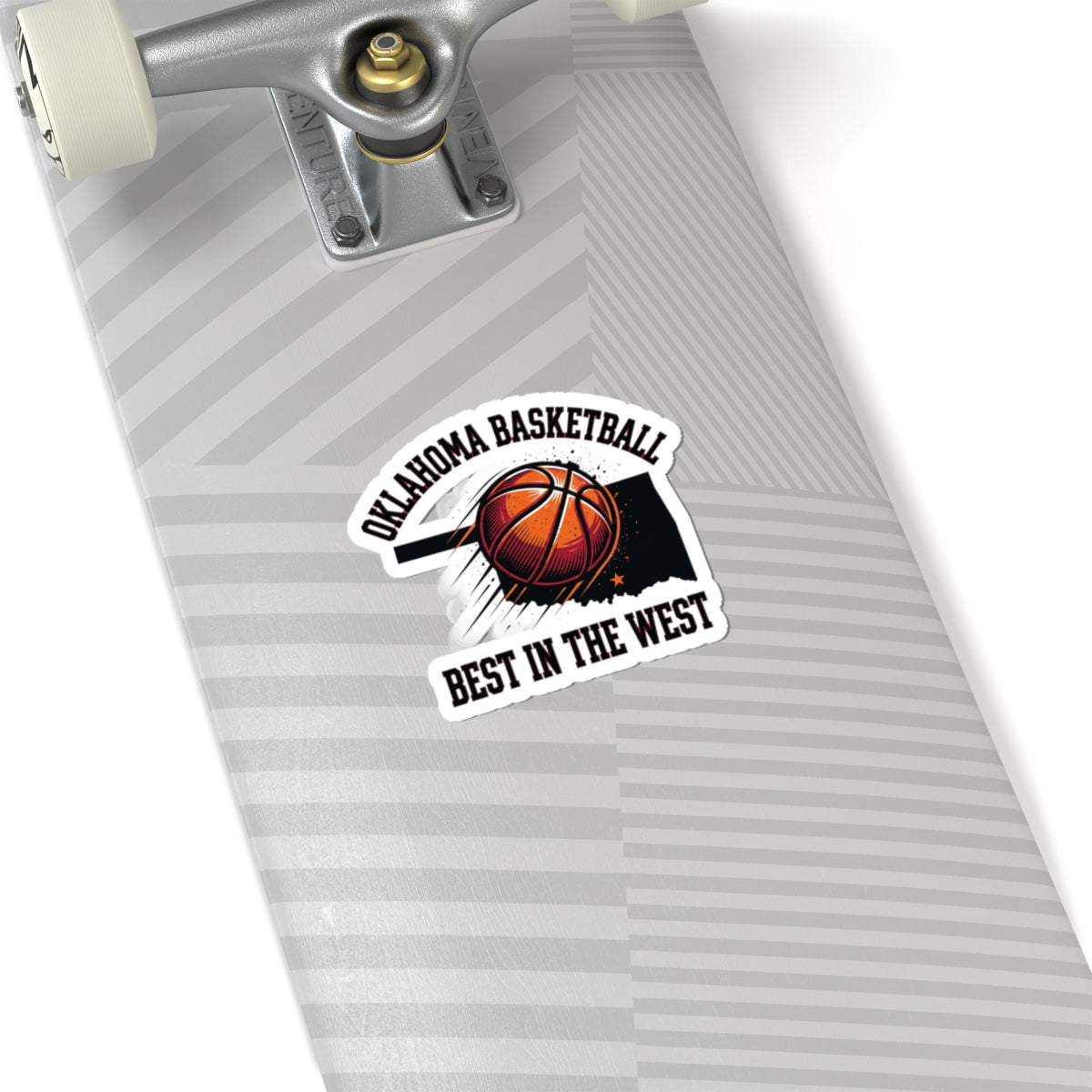 Oklahoma Basketball 'Best in the West' Kiss-Cut Stickers | OKC pride, vintage hoops