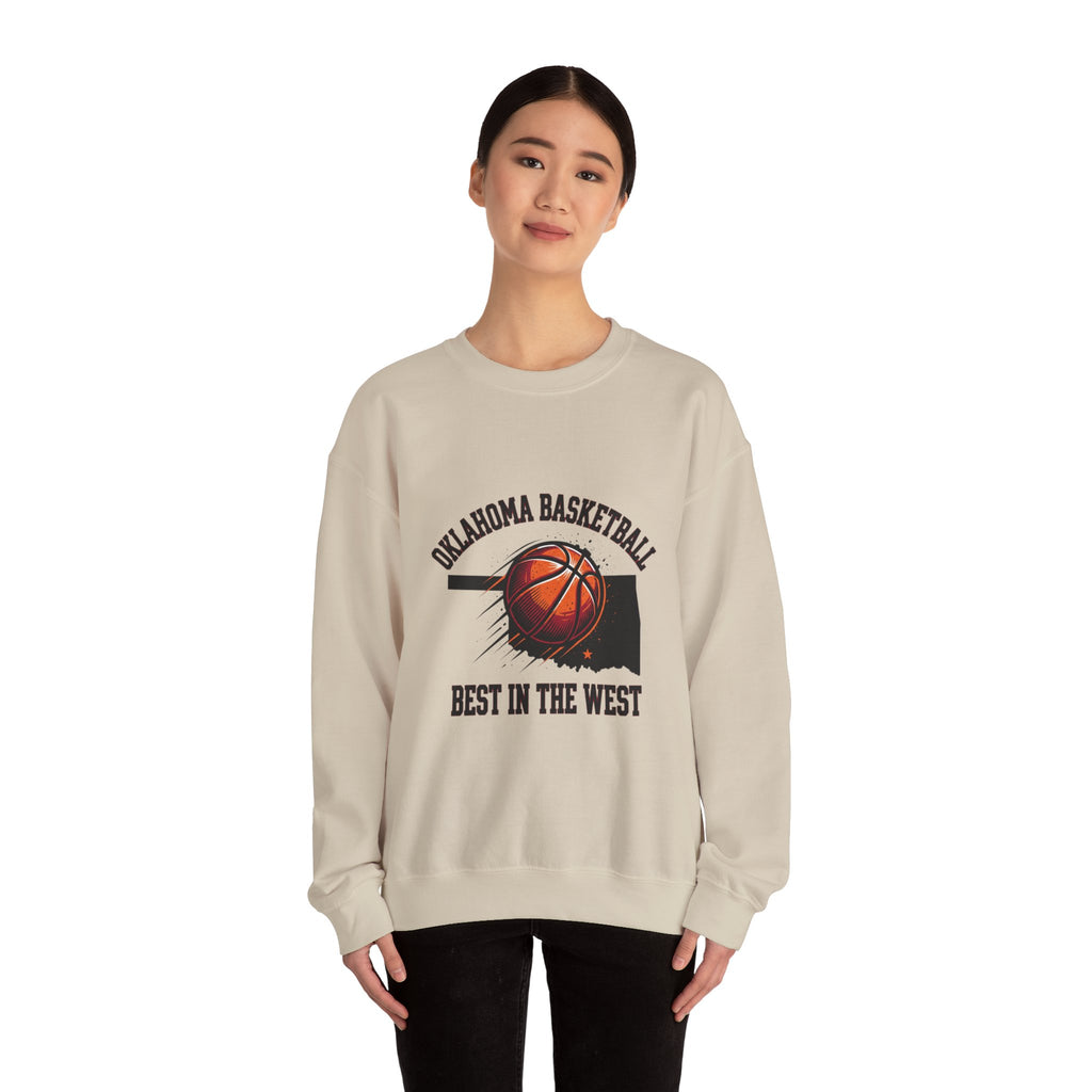 Oklahoma Basketball Best in the West Sweatshirt | OKC pride, vintage hoops