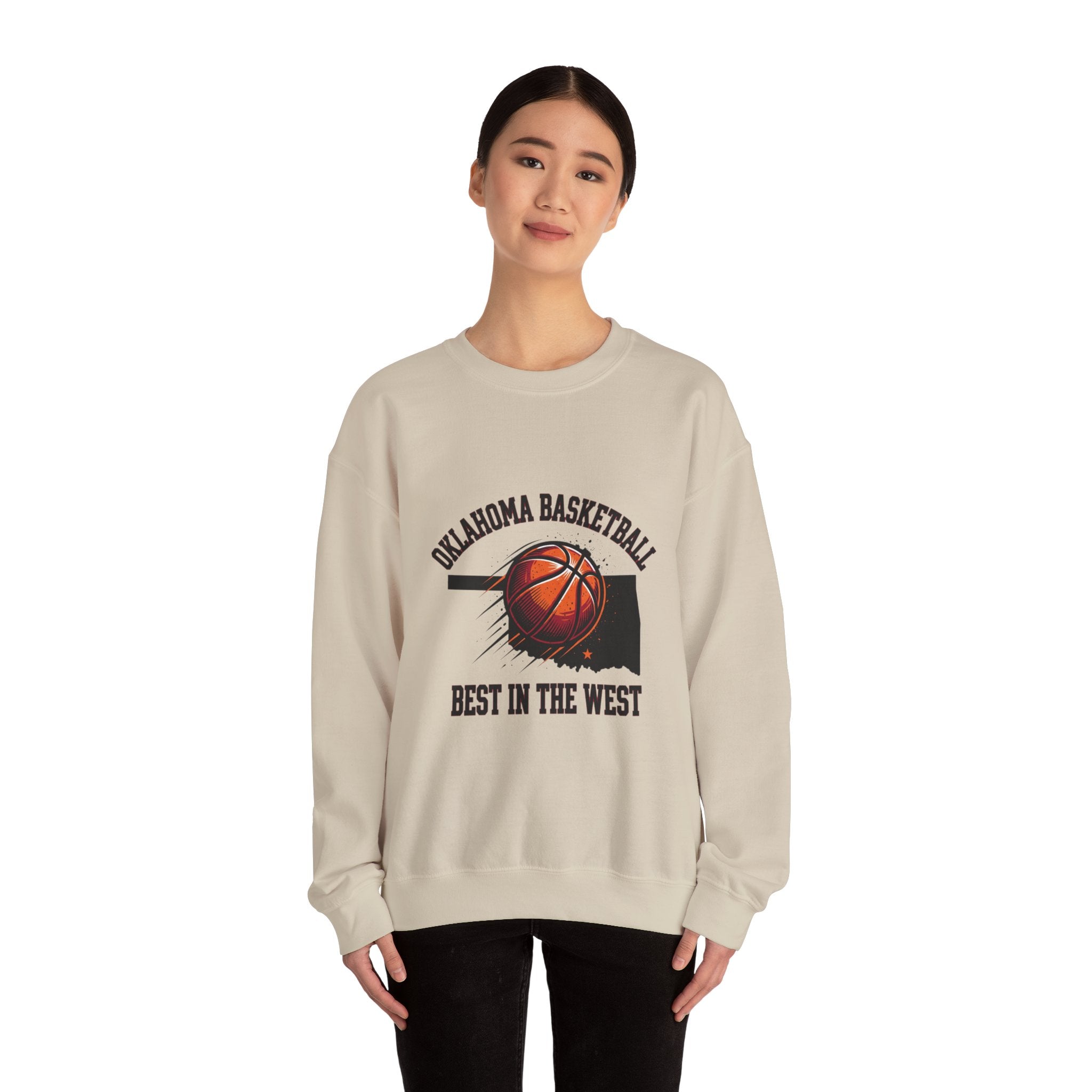 Oklahoma Basketball Best in the West Sweatshirt | OKC pride, vintage hoops