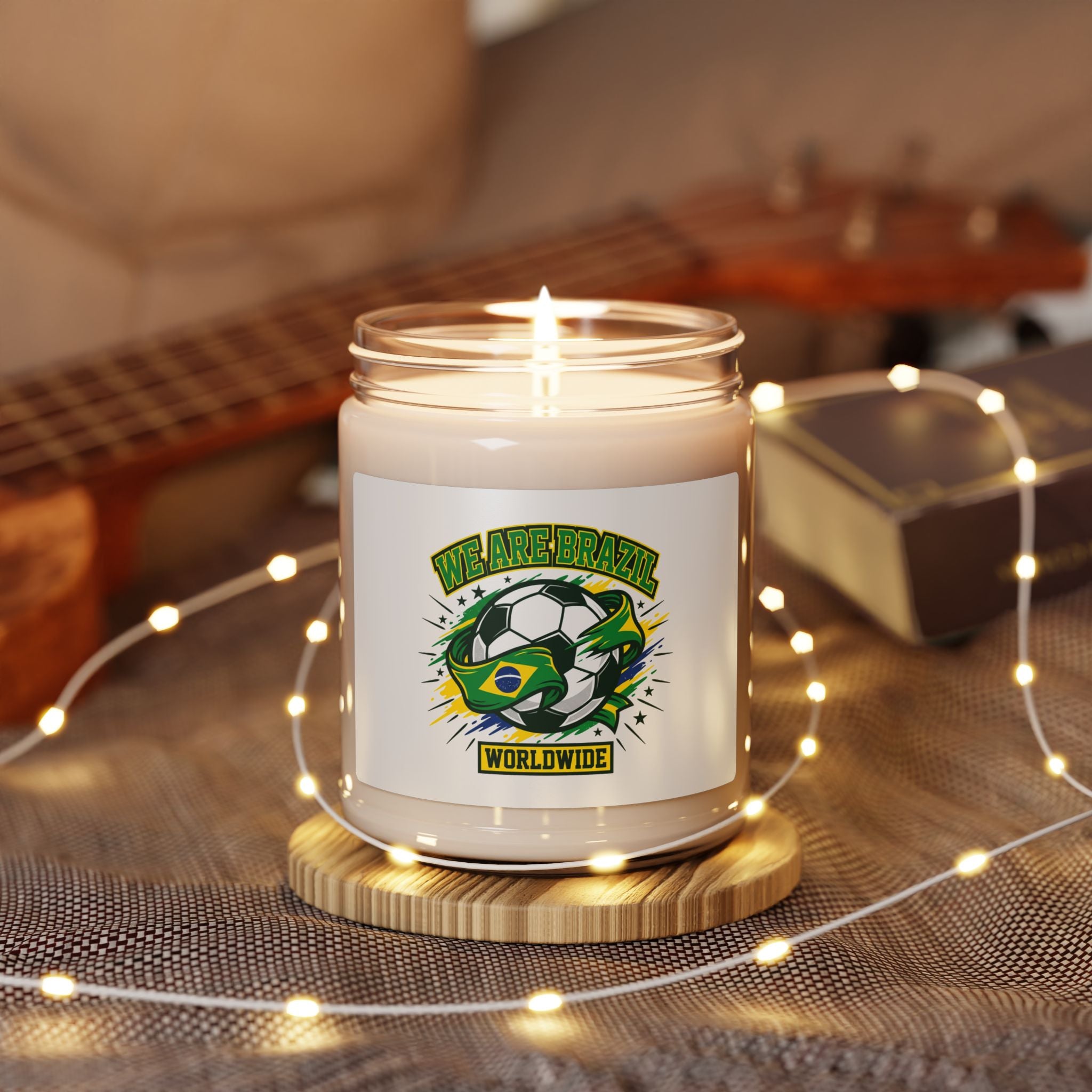 We Are Brazil Soccer Candle, country pride | retro soccer supporters