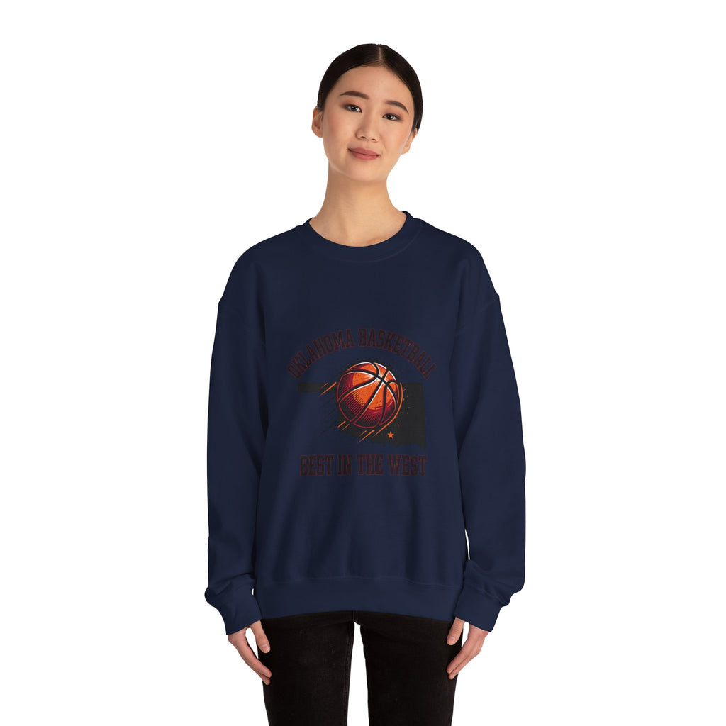 Oklahoma Basketball Best in the West Sweatshirt | OKC pride, vintage hoops