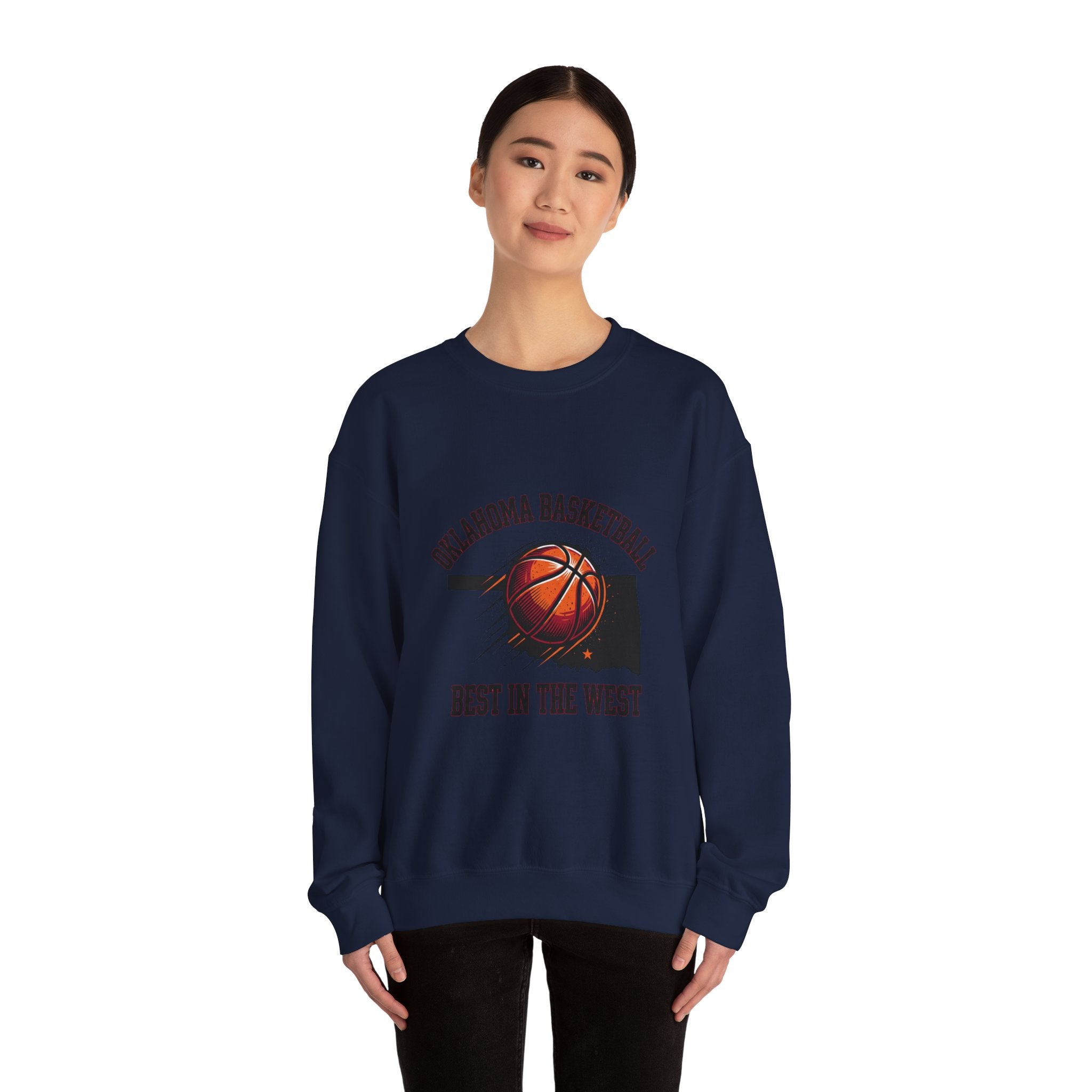 Oklahoma Basketball Best in the West Sweatshirt | OKC pride, vintage hoops
