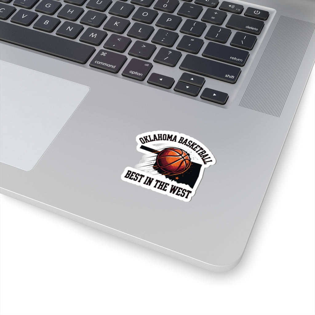 Oklahoma Basketball 'Best in the West' Kiss-Cut Stickers | OKC pride, vintage hoops
