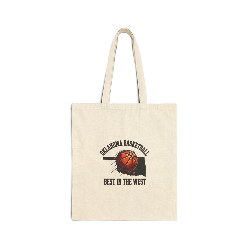 Oklahoma Basketball "Best in the West" Tote | OKC pride, vintage varsity hoops
