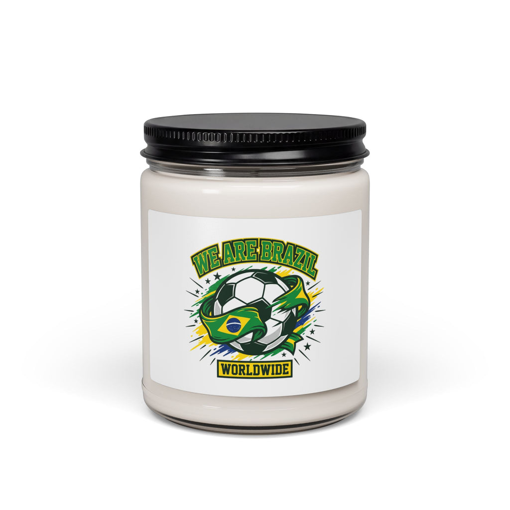 We Are Brazil Soccer Candle, country pride | retro soccer supporters