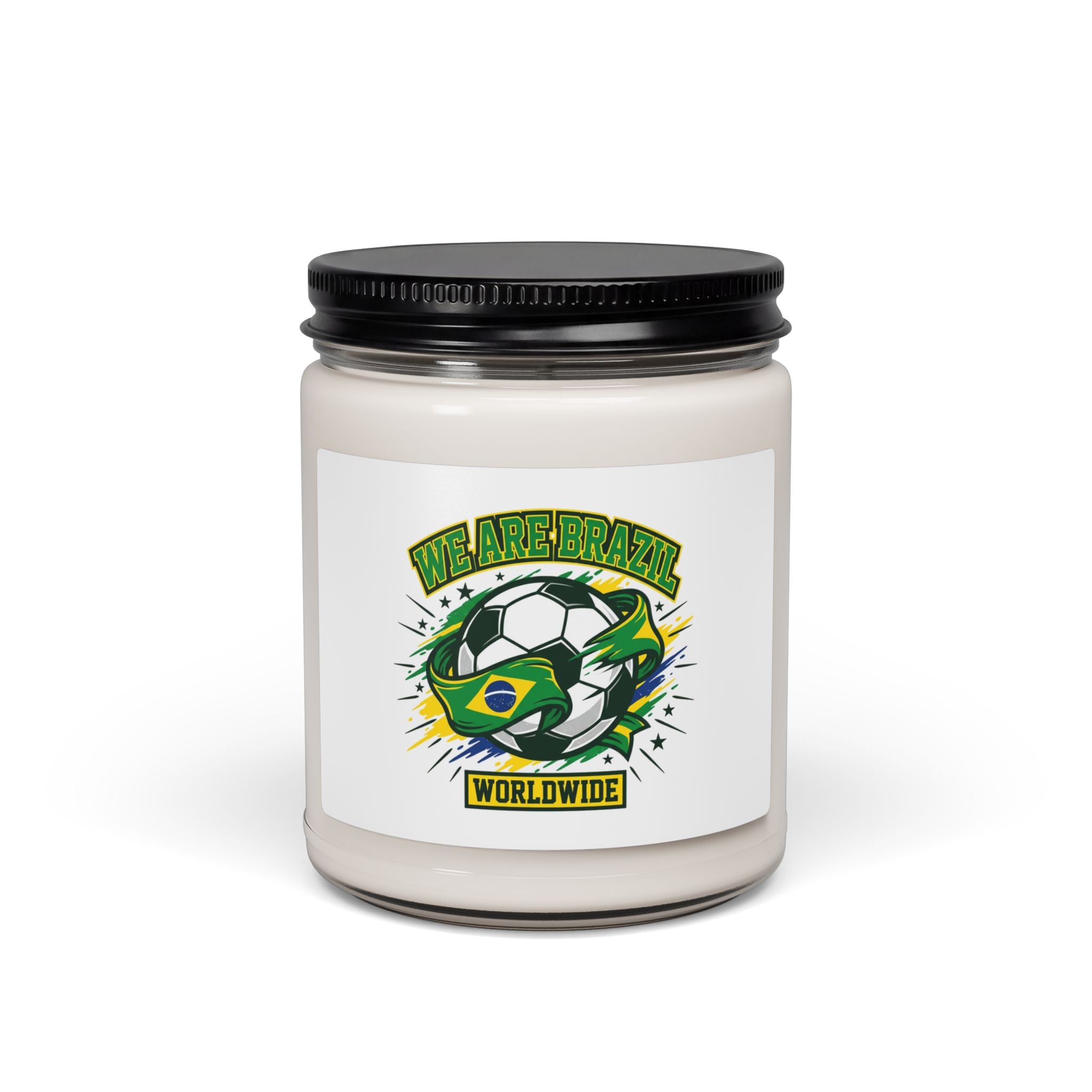 We Are Brazil Soccer Candle, country pride | retro soccer supporters
