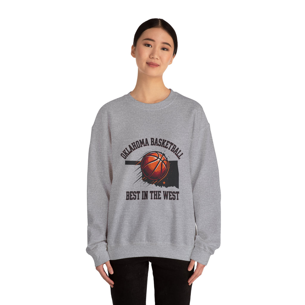 Oklahoma Basketball Best in the West Sweatshirt | OKC pride, vintage hoops