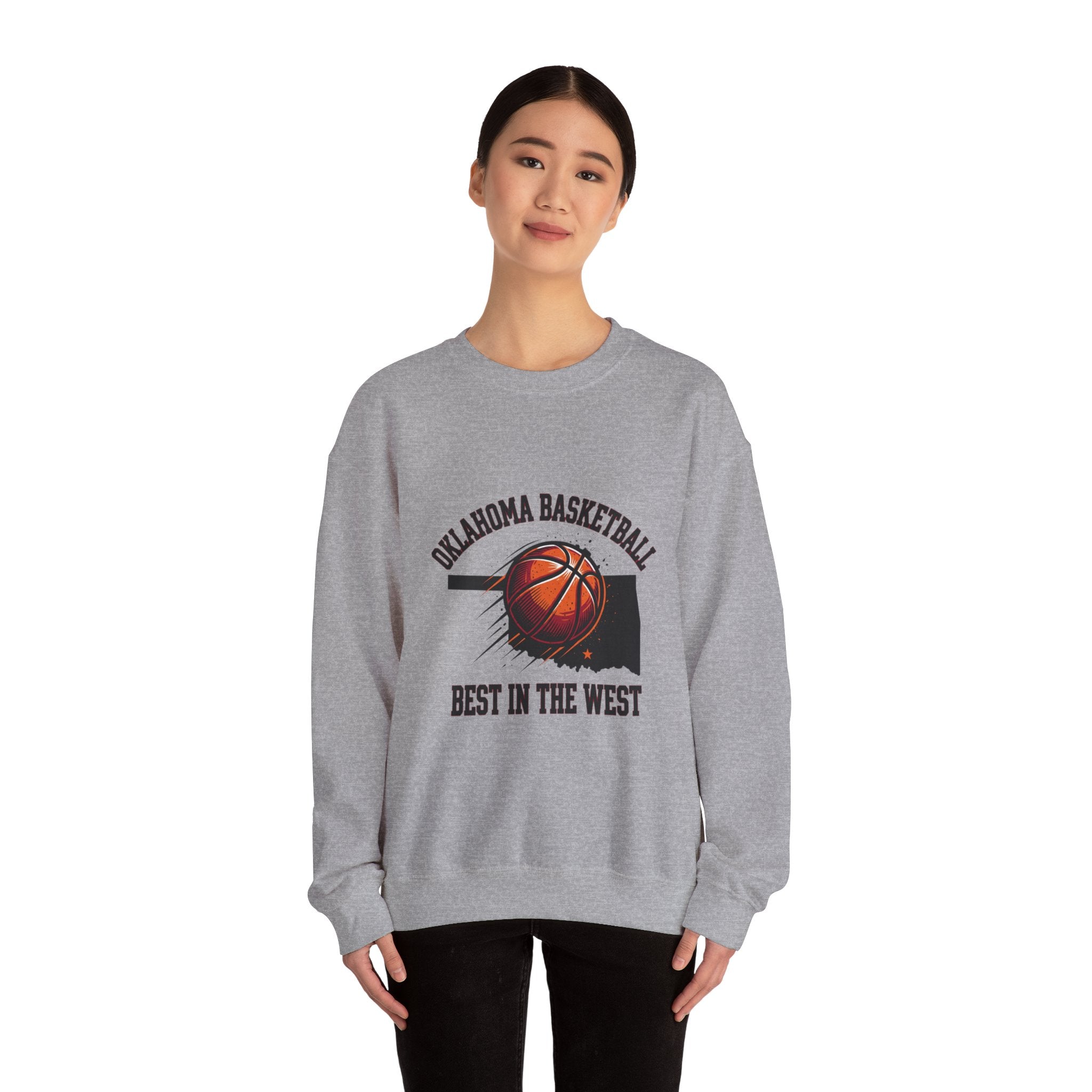 Oklahoma Basketball Best in the West Sweatshirt | OKC pride, vintage hoops