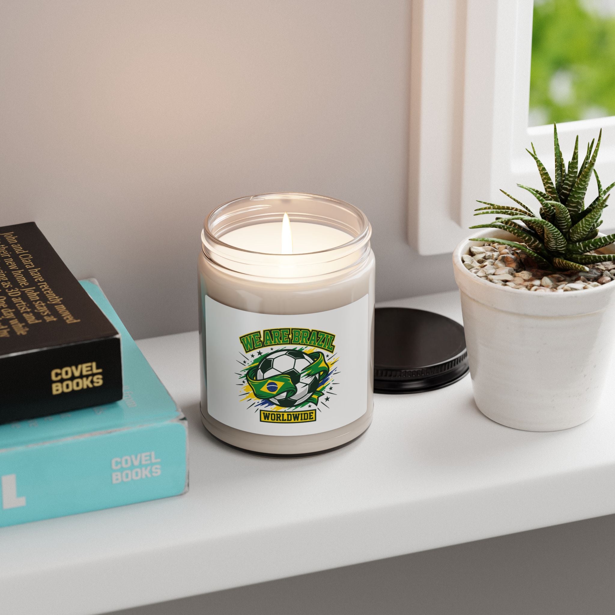 We Are Brazil Soccer Candle, country pride | retro soccer supporters