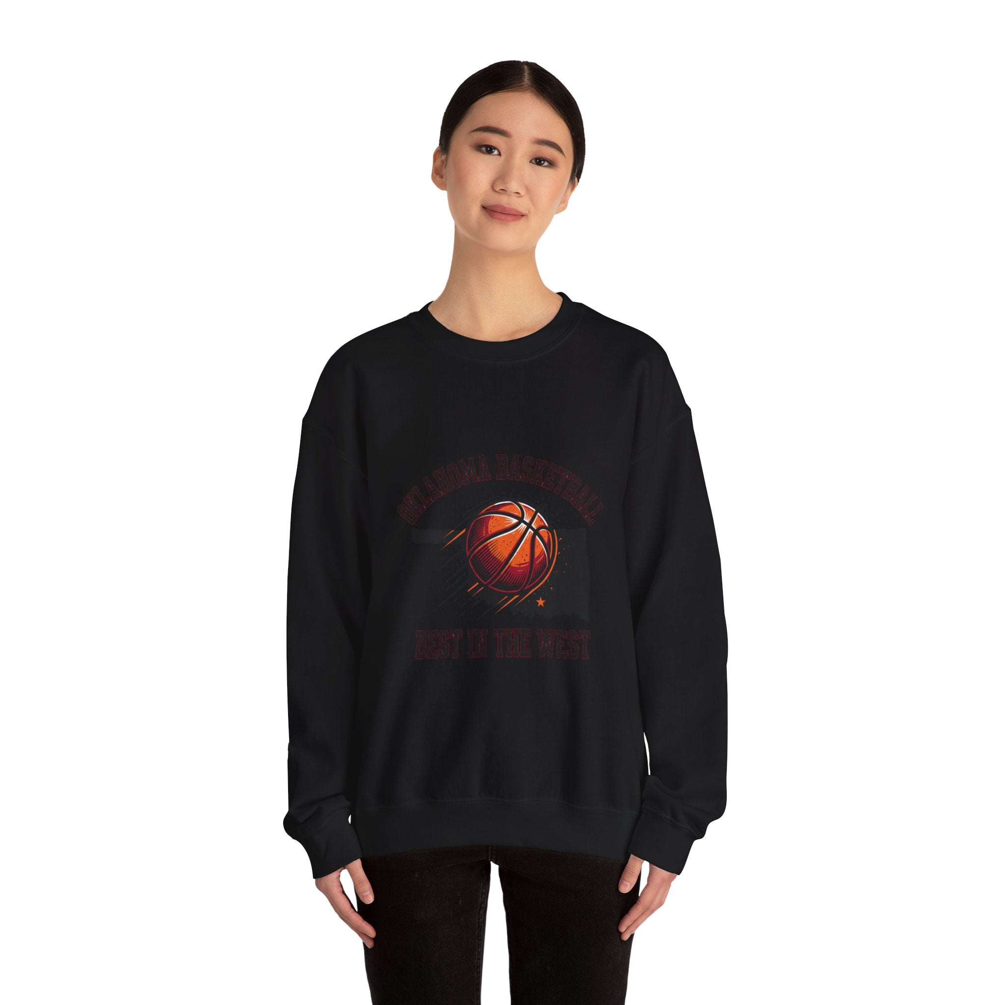 Oklahoma Basketball Best in the West Sweatshirt | OKC pride, vintage hoops