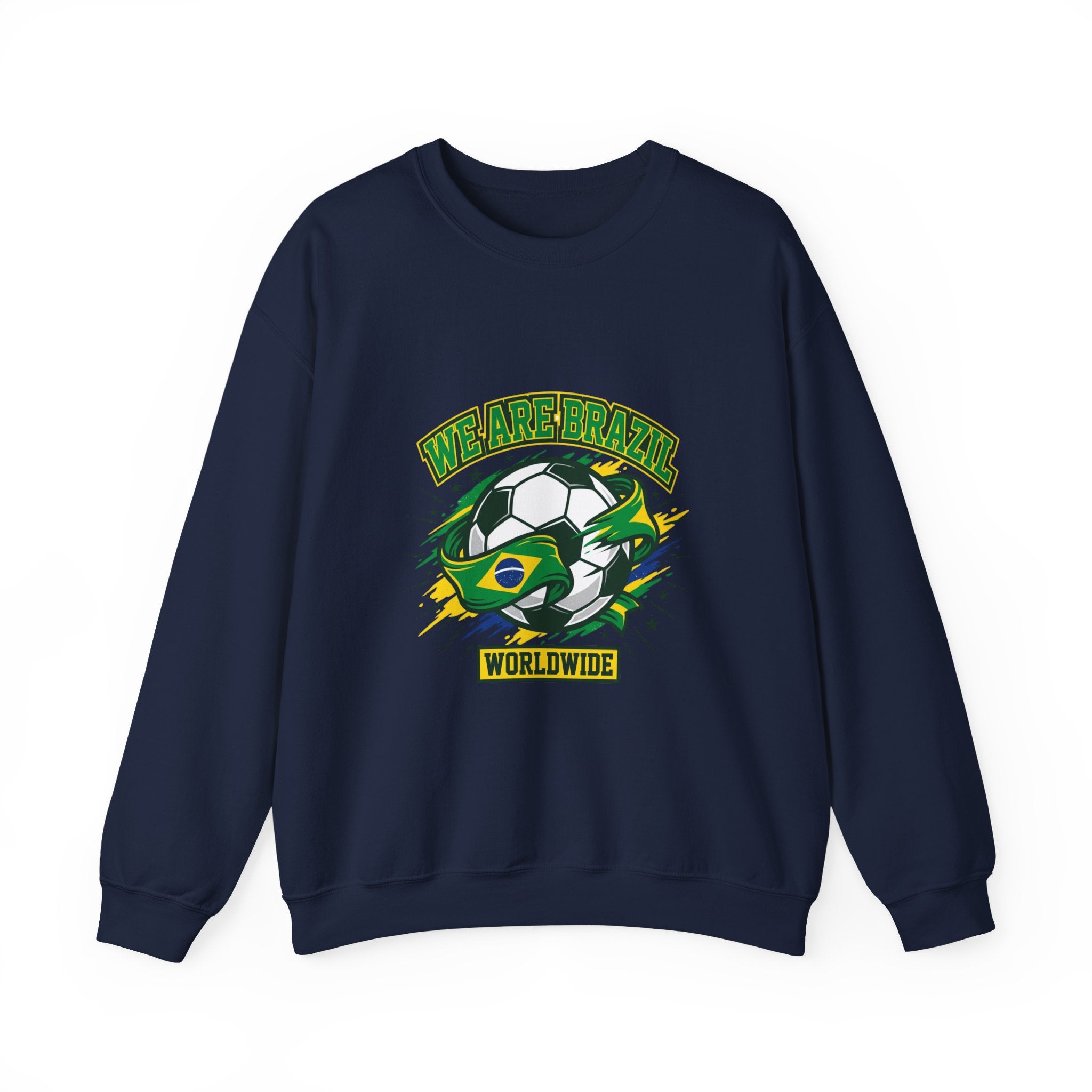 We Are Brazil Soccer Crewneck, Country Pride, Retro Soccer Championship Season