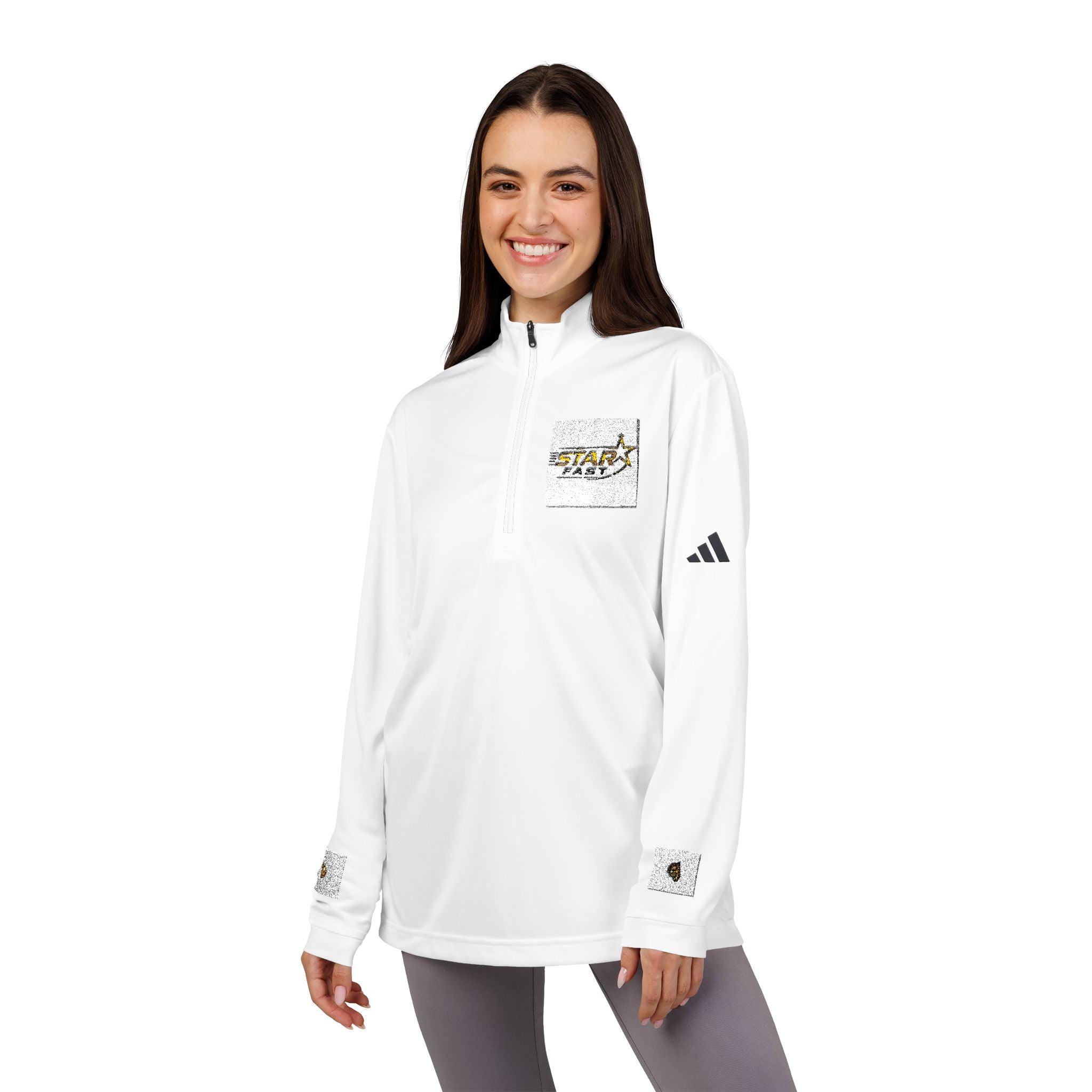 Embroidered Quarter-Zip Pullover — Athletic Lightweight Golf Top
