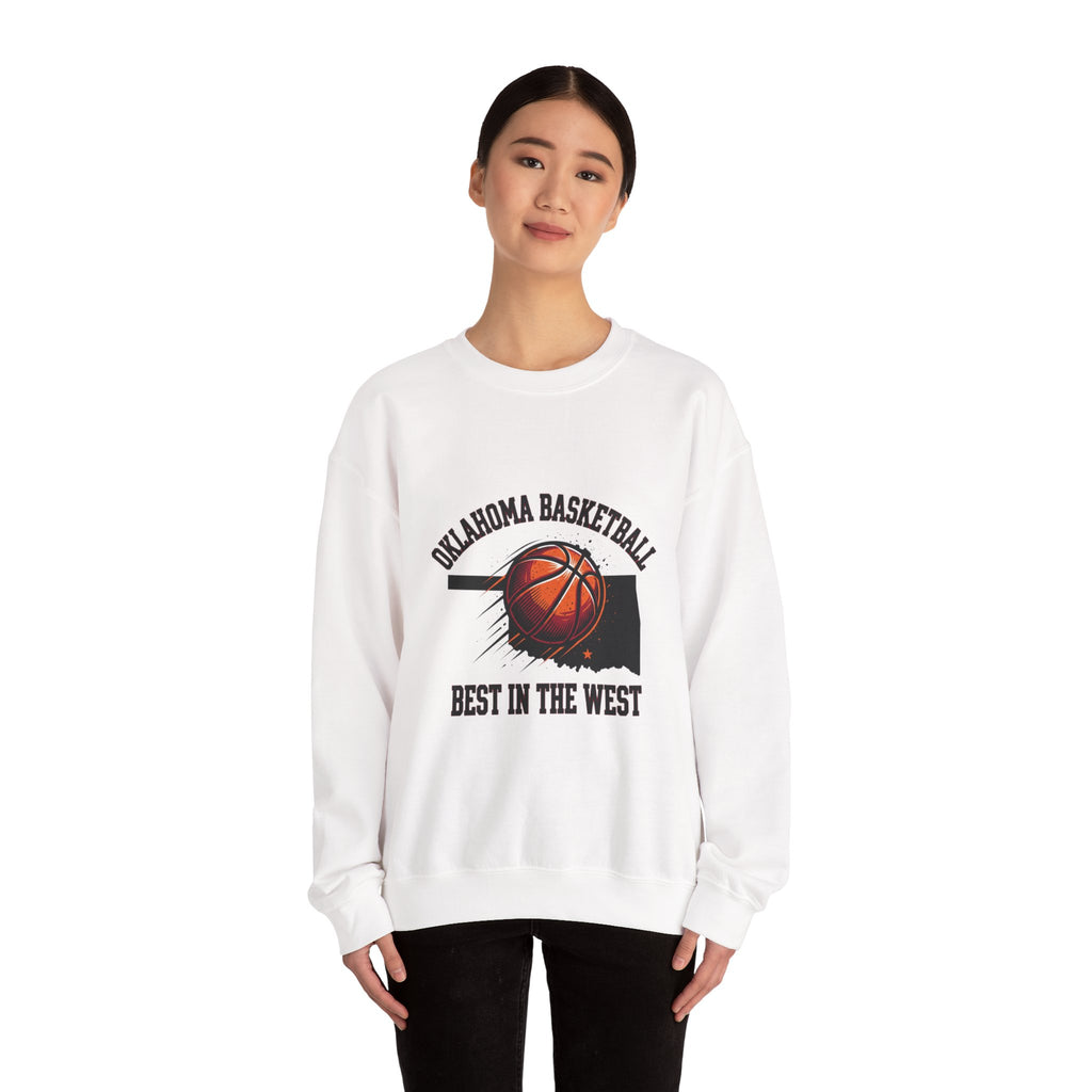Oklahoma Basketball Best in the West Sweatshirt | OKC pride, vintage hoops