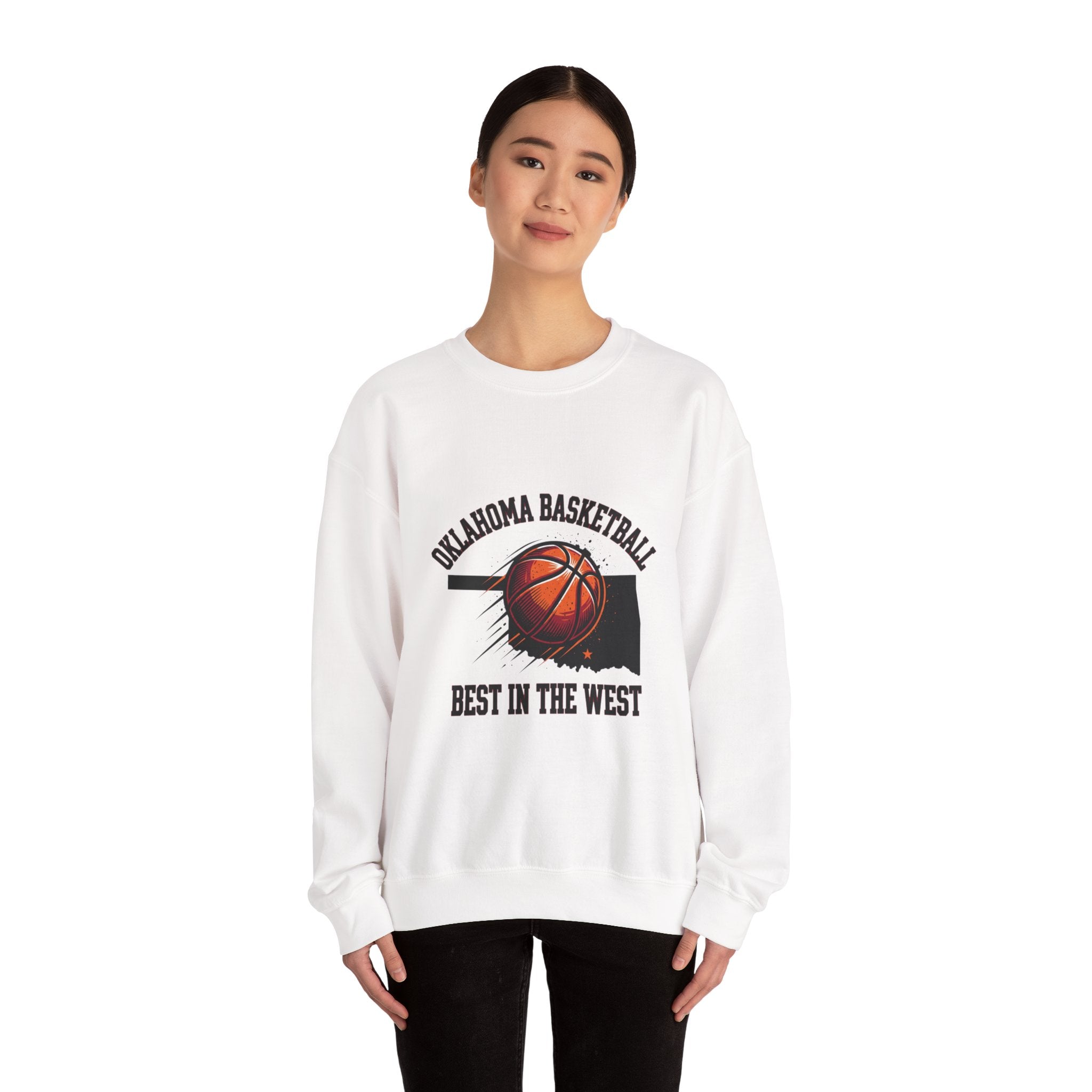 Oklahoma Basketball Best in the West Sweatshirt | OKC pride, vintage hoops