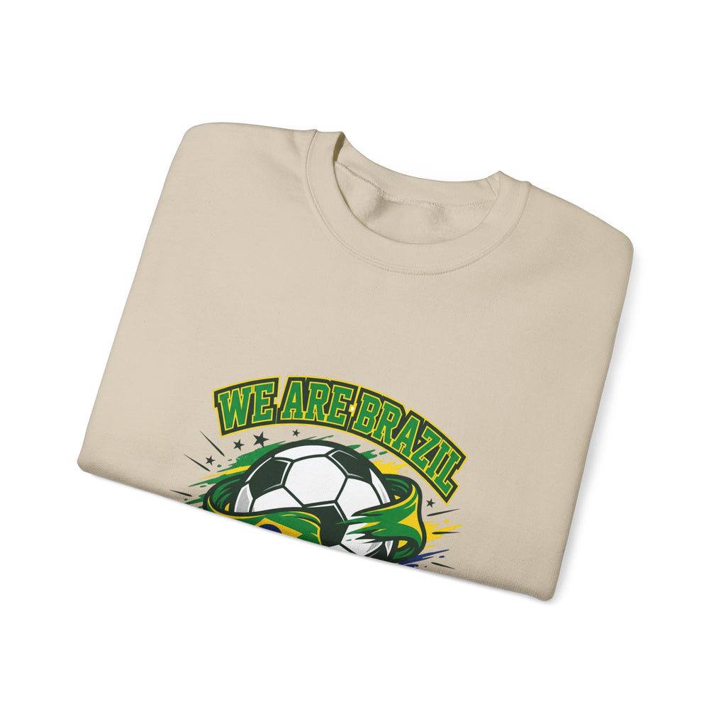 We Are Brazil Soccer Crewneck, Country Pride, Retro Soccer Championship Season