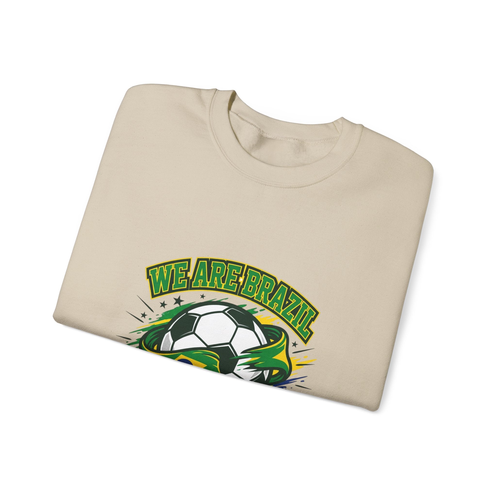 We Are Brazil Soccer Crewneck, Country Pride, Retro Soccer Championship Season
