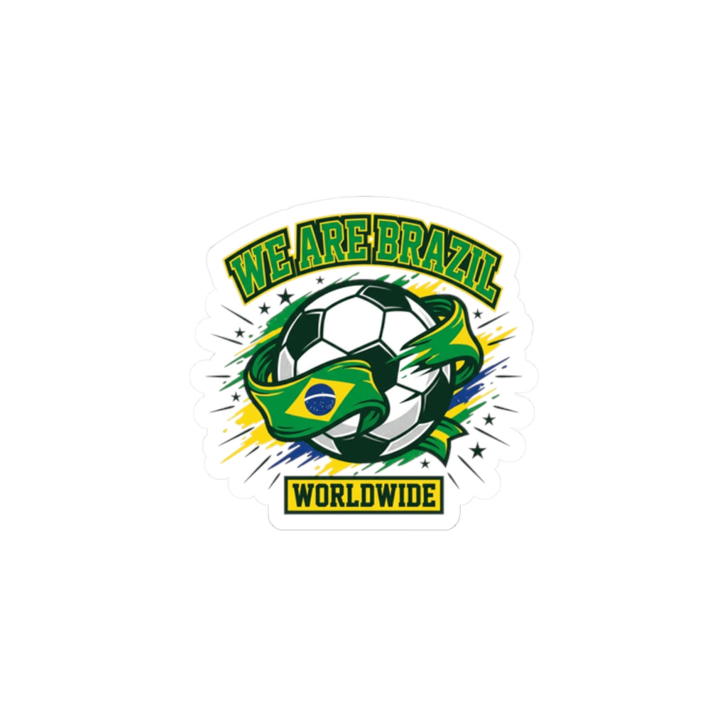 We Are Brazil Soccer Sticker | Country Pride, Retro Championship Season