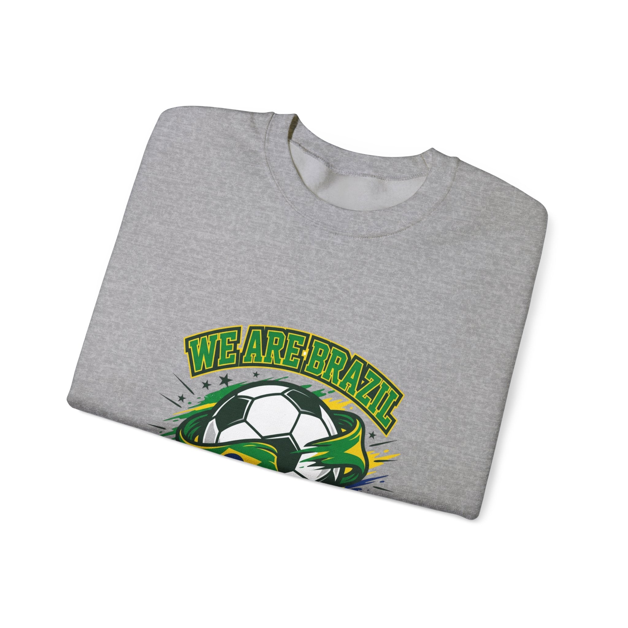 We Are Brazil Soccer Crewneck, Country Pride, Retro Soccer Championship Season