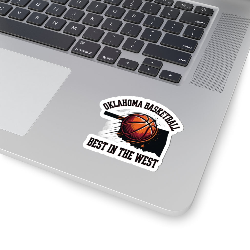 Oklahoma Basketball 'Best in the West' Kiss-Cut Stickers | OKC pride, vintage hoops