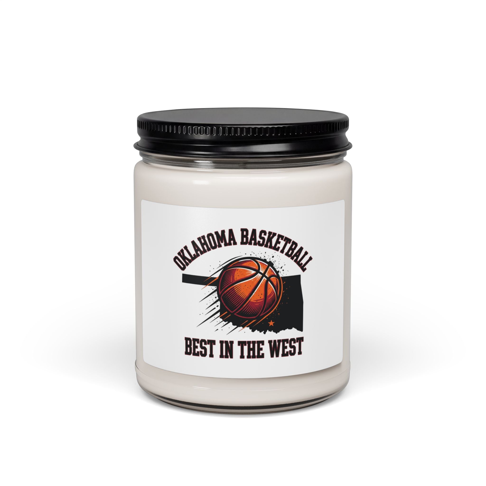 Oklahoma Basketball Best in the West Candle | 9oz Soy, Vintage Varsity Hoops