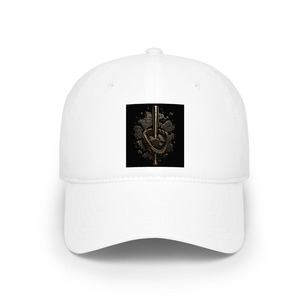 Embroidered Gothic Rose & Dagger Cap — Low Profile Baseball Hat
