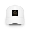 Embroidered Gothic Rose & Dagger Cap — Low Profile Baseball Hat